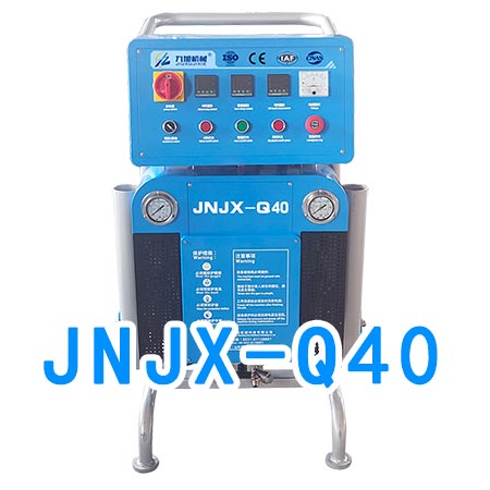 冷庫墻體保溫聚氨酯噴涂機現(xiàn)場施工(圖2) JNJX-Q40聚氨酯噴涂機